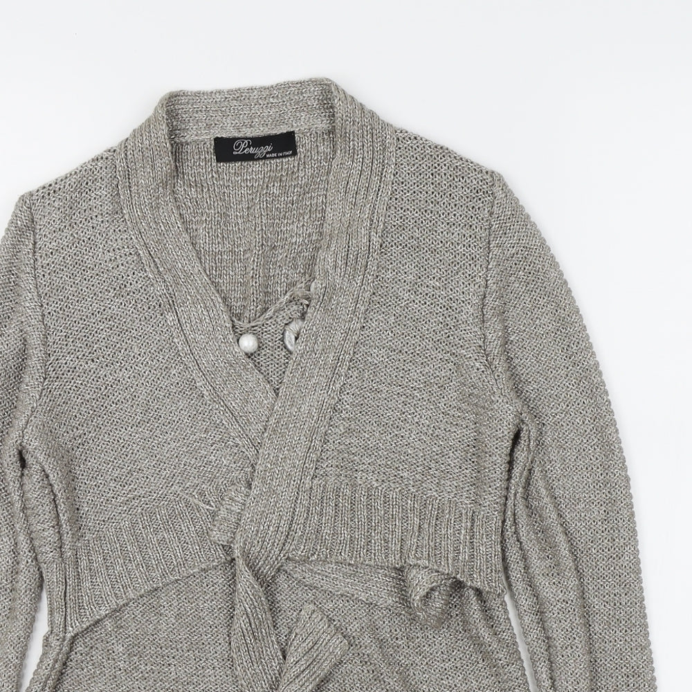 leuggi Womens Grey   Basic T-Shirt Size S  - cardigan/top