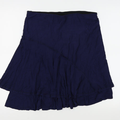 Preworn Womens Blue   Flare Skirt Size 30 in
