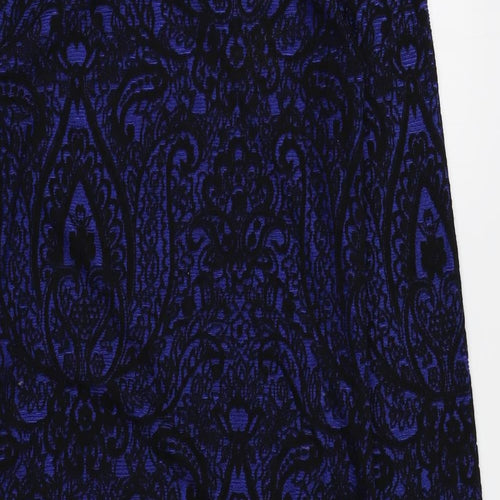 VERO MODA Womens Blue Floral  T-Shirt Dress  Size S