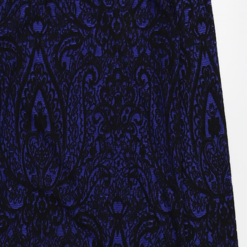 VERO MODA Womens Blue Floral  T-Shirt Dress  Size S