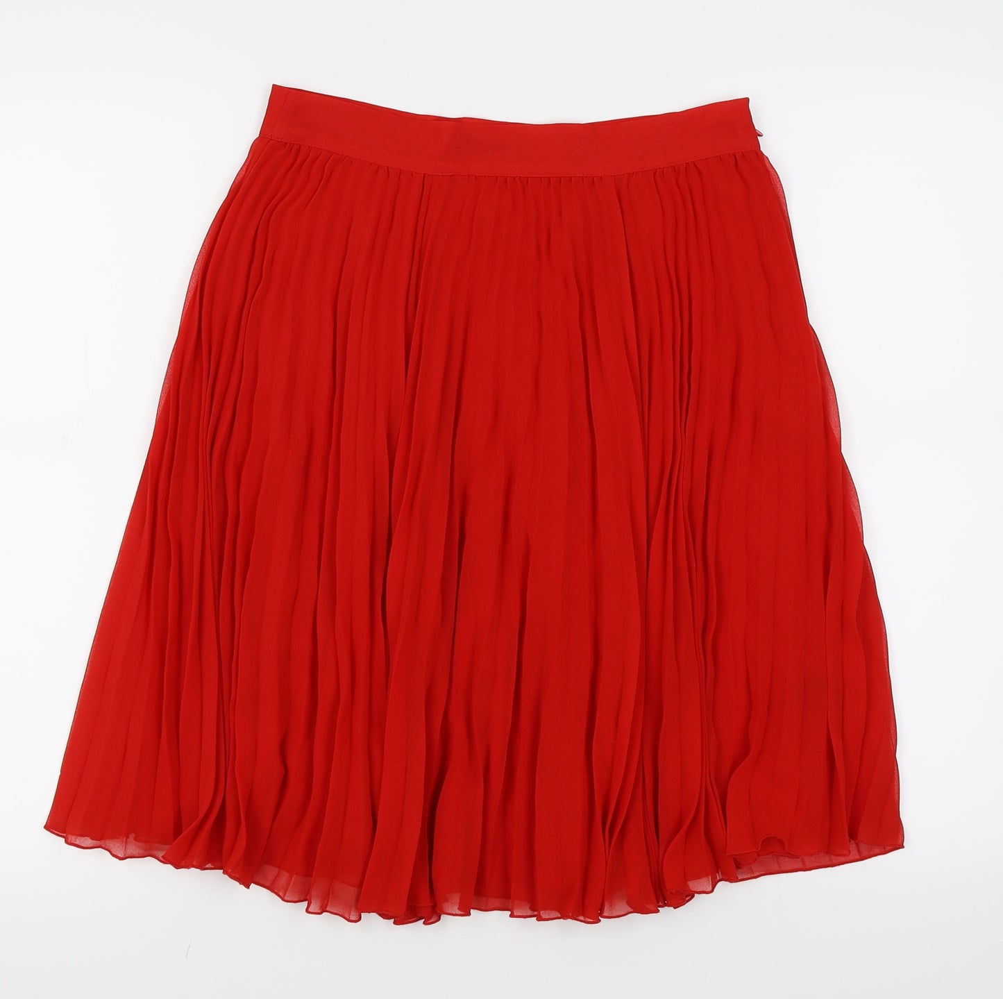 Oasis Womens Red   Flare Skirt Size 10