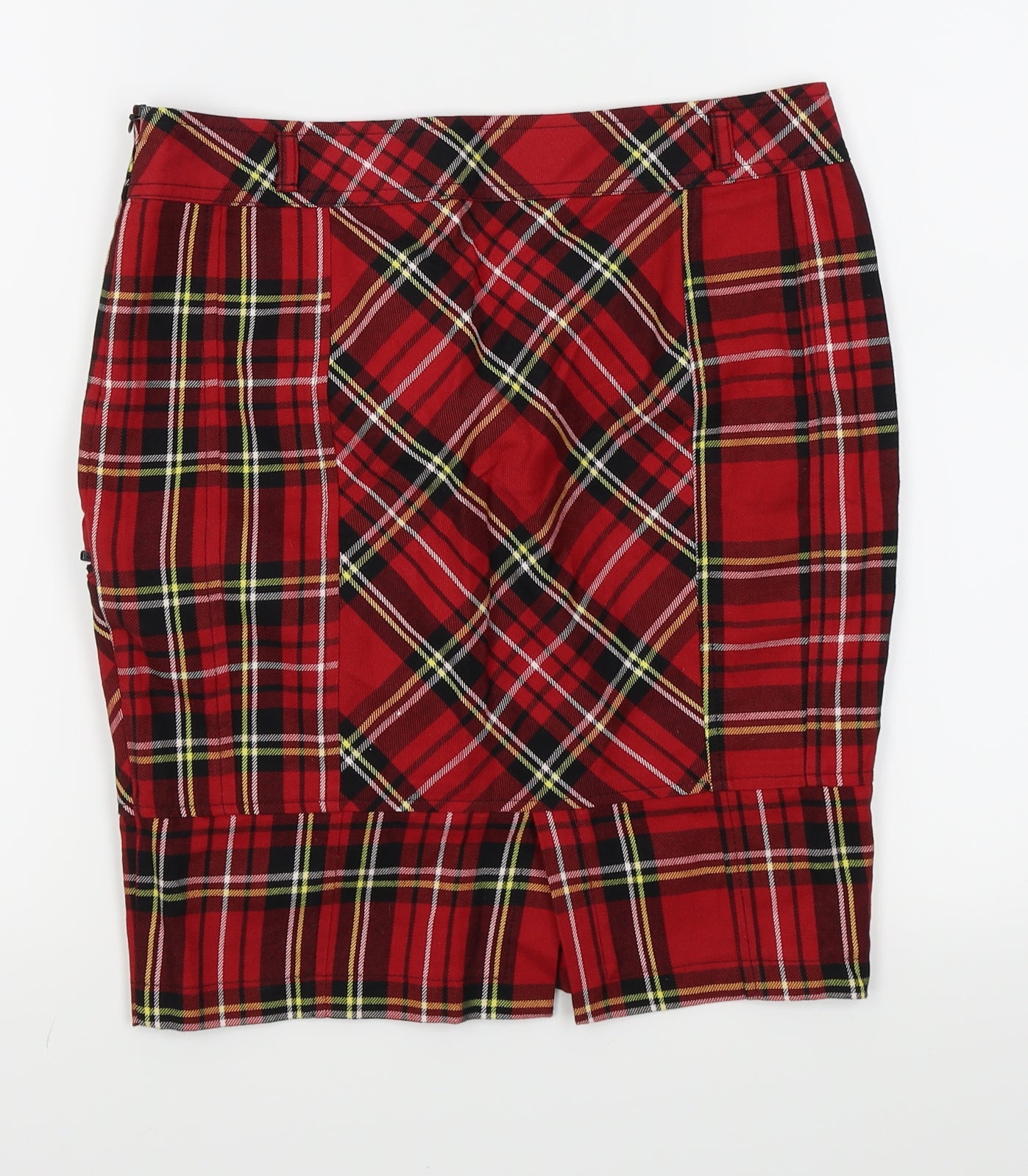 TRF Womens Red Check  Mini Skirt Size 8
