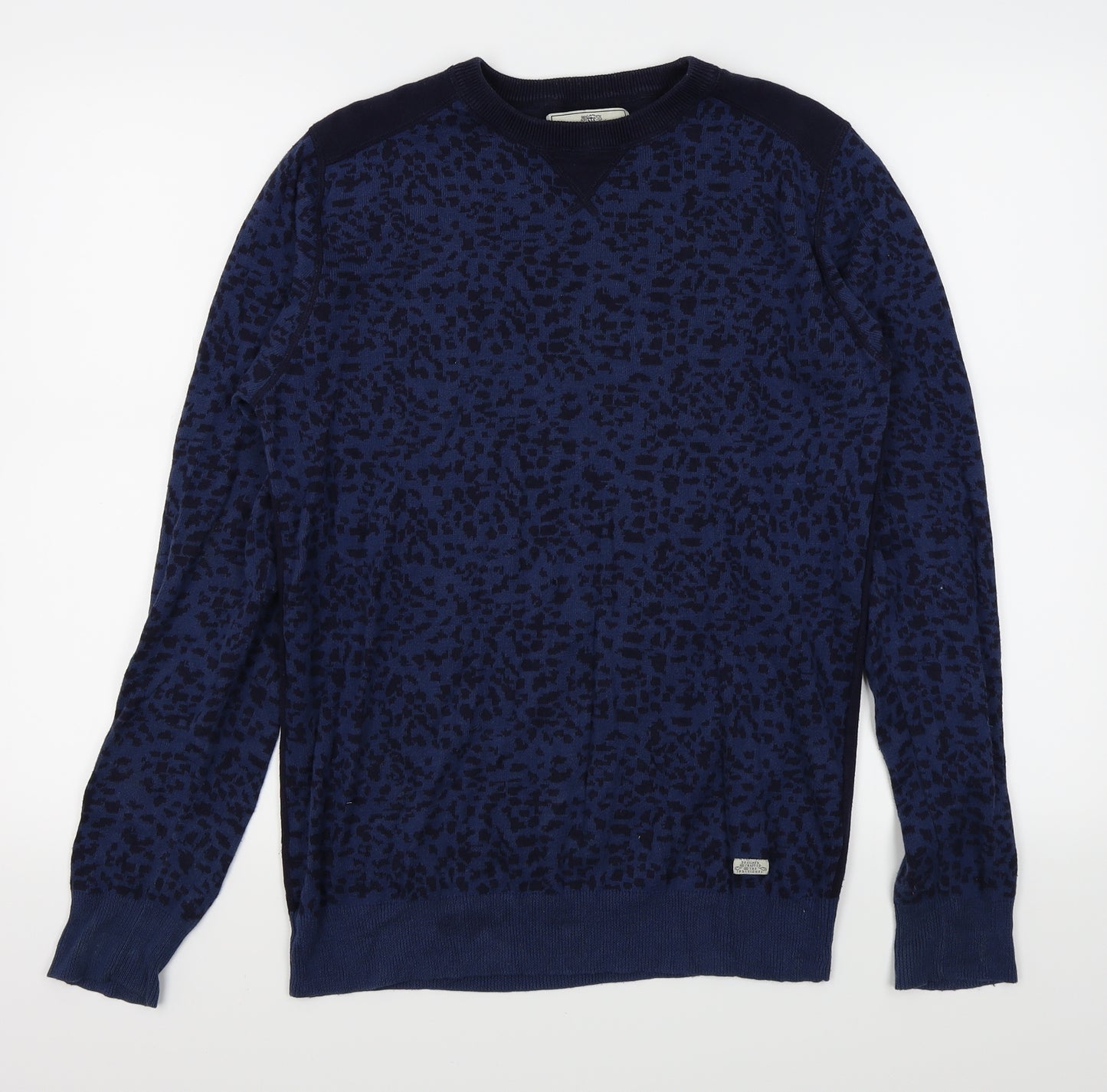 NEXT Mens Blue Animal Print  Pullover Jumper Size M