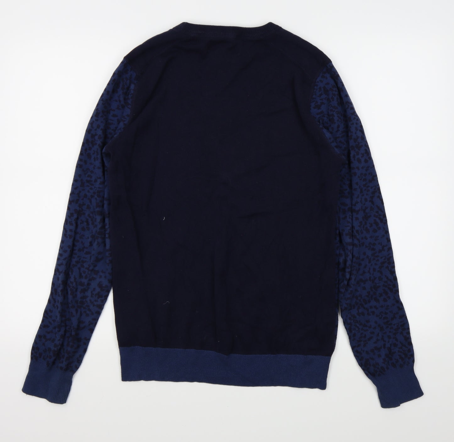 NEXT Mens Blue Animal Print  Pullover Jumper Size M