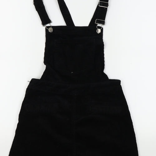 Divided by H&M Womens Black   Pinafore/Dungaree Dress  Size 4