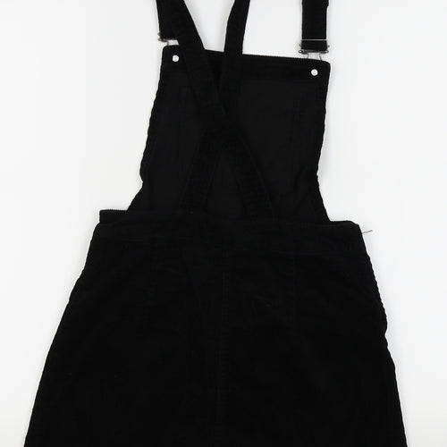Divided by H&M Womens Black   Pinafore/Dungaree Dress  Size 4