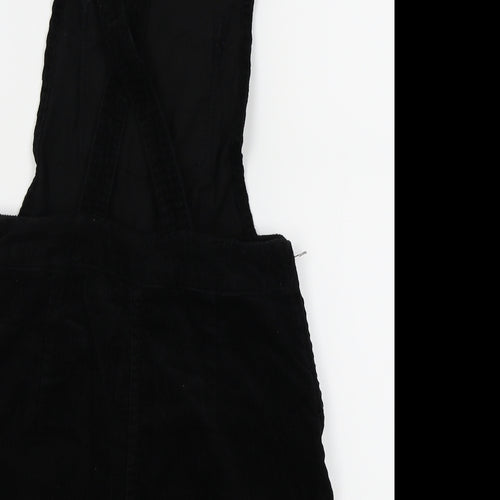 Divided by H&M Womens Black   Pinafore/Dungaree Dress  Size 4
