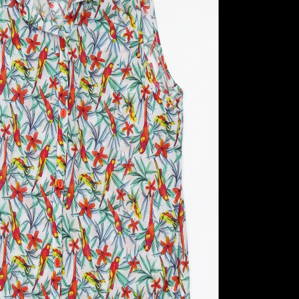 Primark Womens Multicoloured Floral  Basic Blouse Size 14