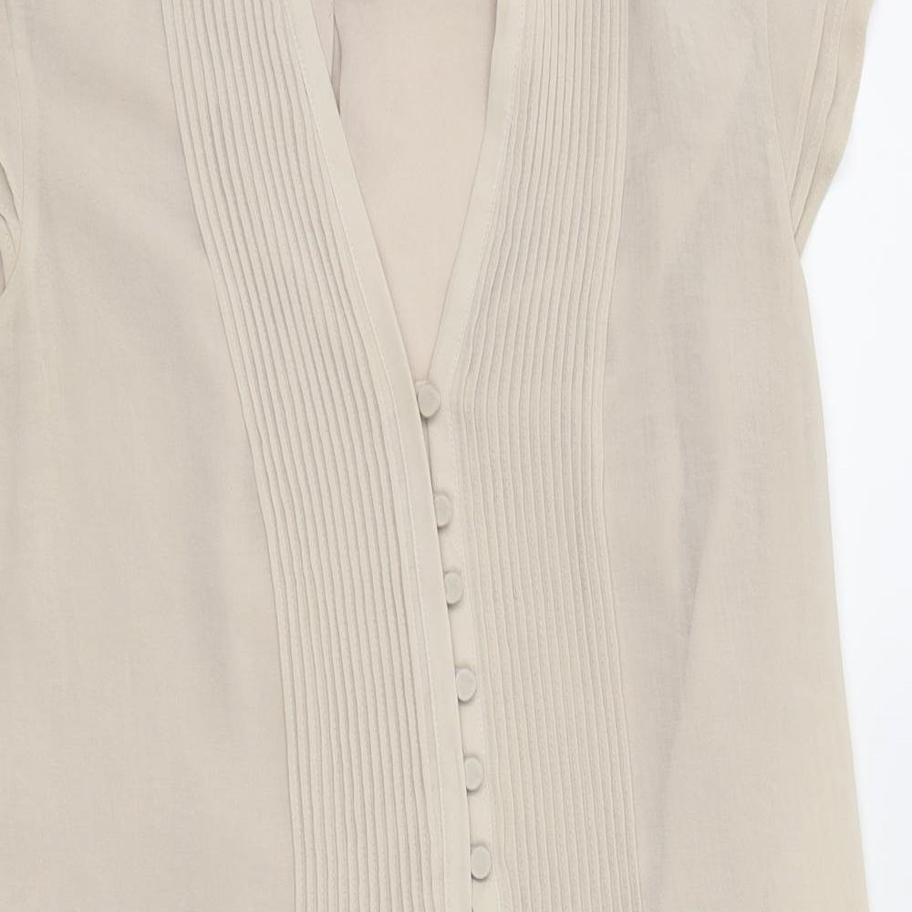 H&M Womens Beige   Fit & Flare  Size 10