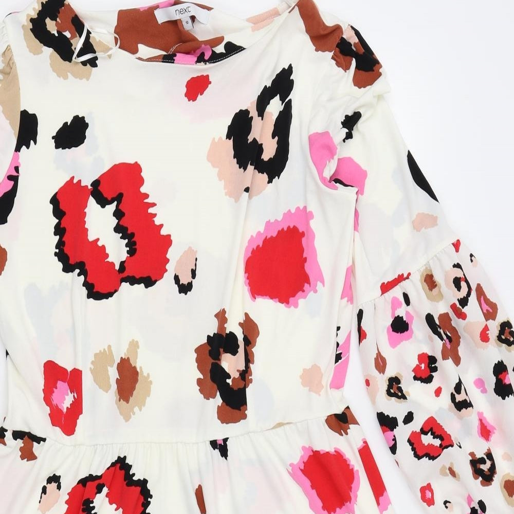 NEXT Womens Multicoloured Animal Print  Fit & Flare  Size 10