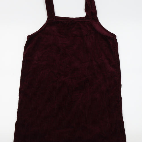 New Look Womens Purple   Pinafore/Dungaree Dress  Size 12