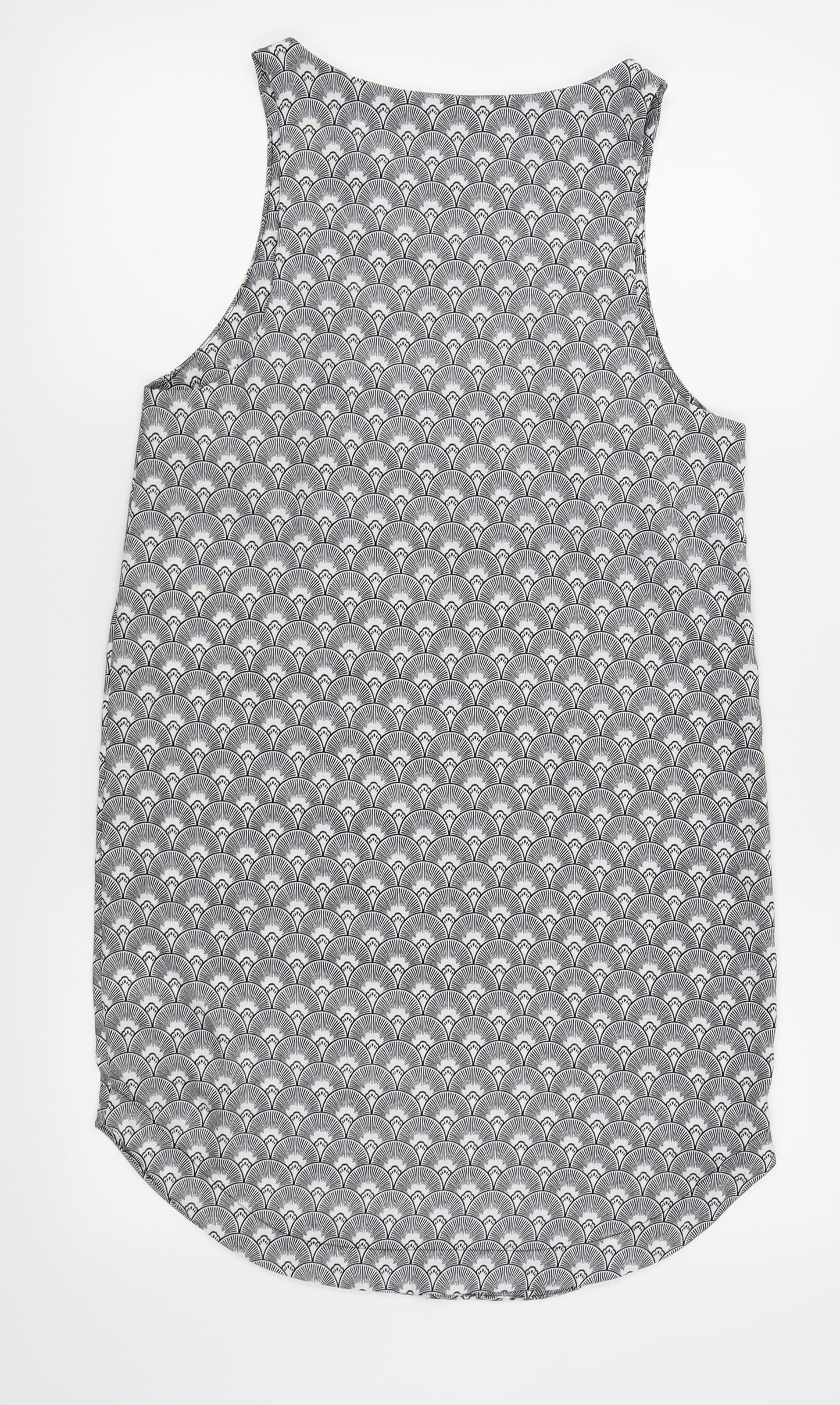 H&M Womens Black Argyle/Diamond  Pencil Dress  Size 8