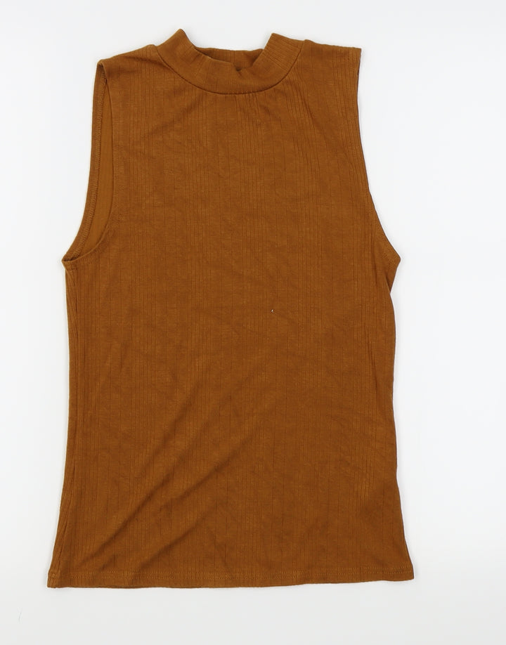 New Look Womens Brown   Basic Tank Size 10