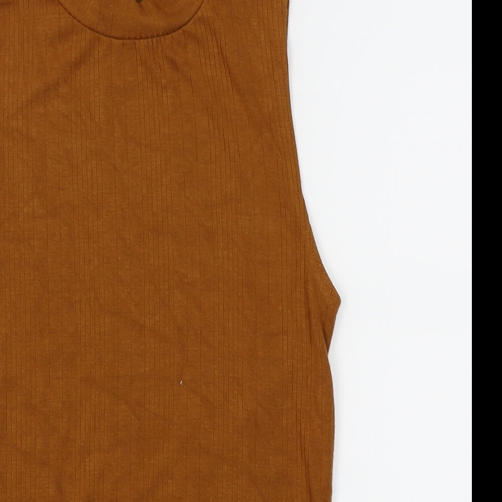 New Look Womens Brown   Basic Tank Size 10