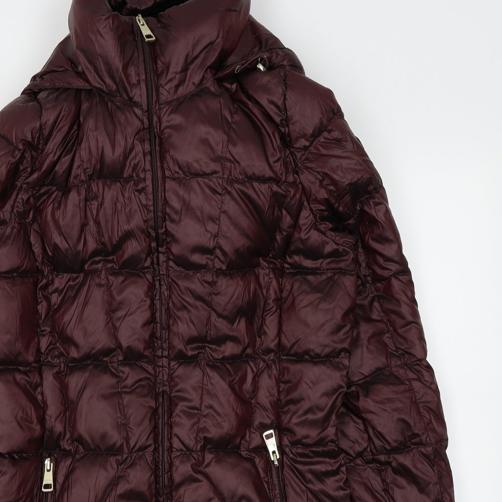 Andrew Marc Womens Purple   Puffer Jacket Coat Size M