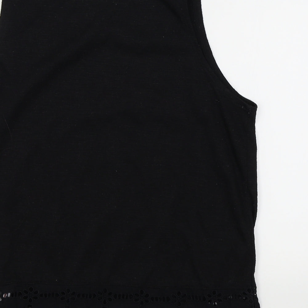 New Look Womens Black   Basic Tank Size 8