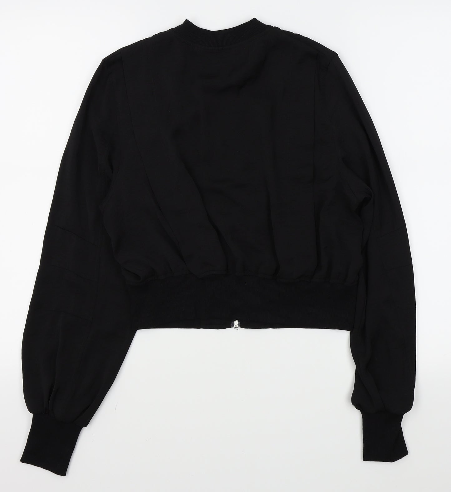 H&M Womens Black   Full Zip Jumper Size 6