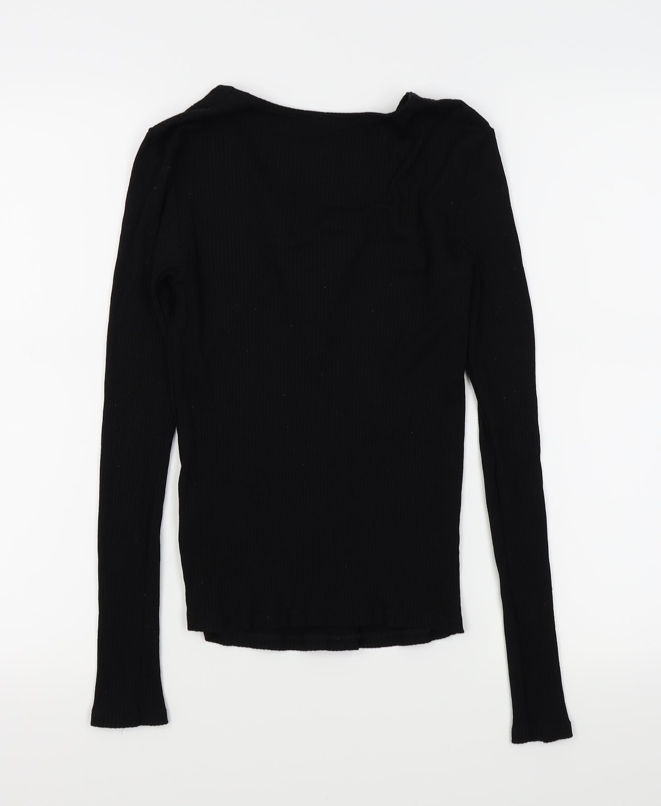 Miss Selfridge Womens Black   Basic T-Shirt Size 10