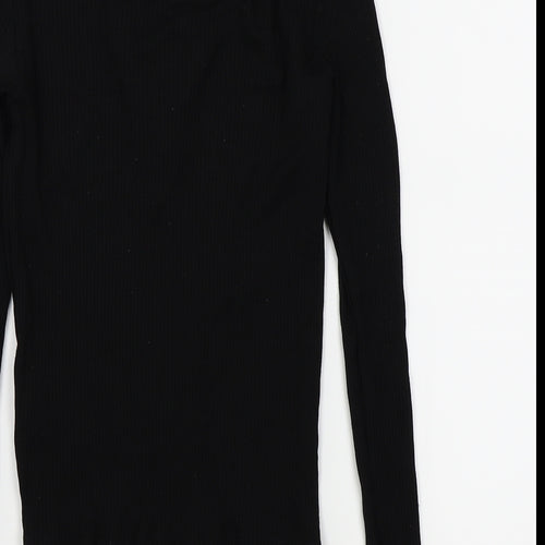 Miss Selfridge Womens Black   Basic T-Shirt Size 10