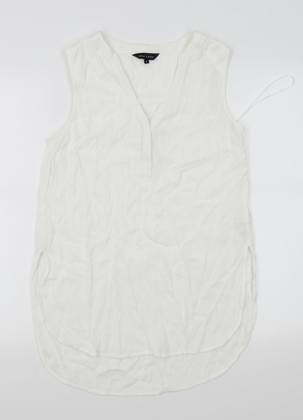 New Look Womens White   Basic Blouse Size 8