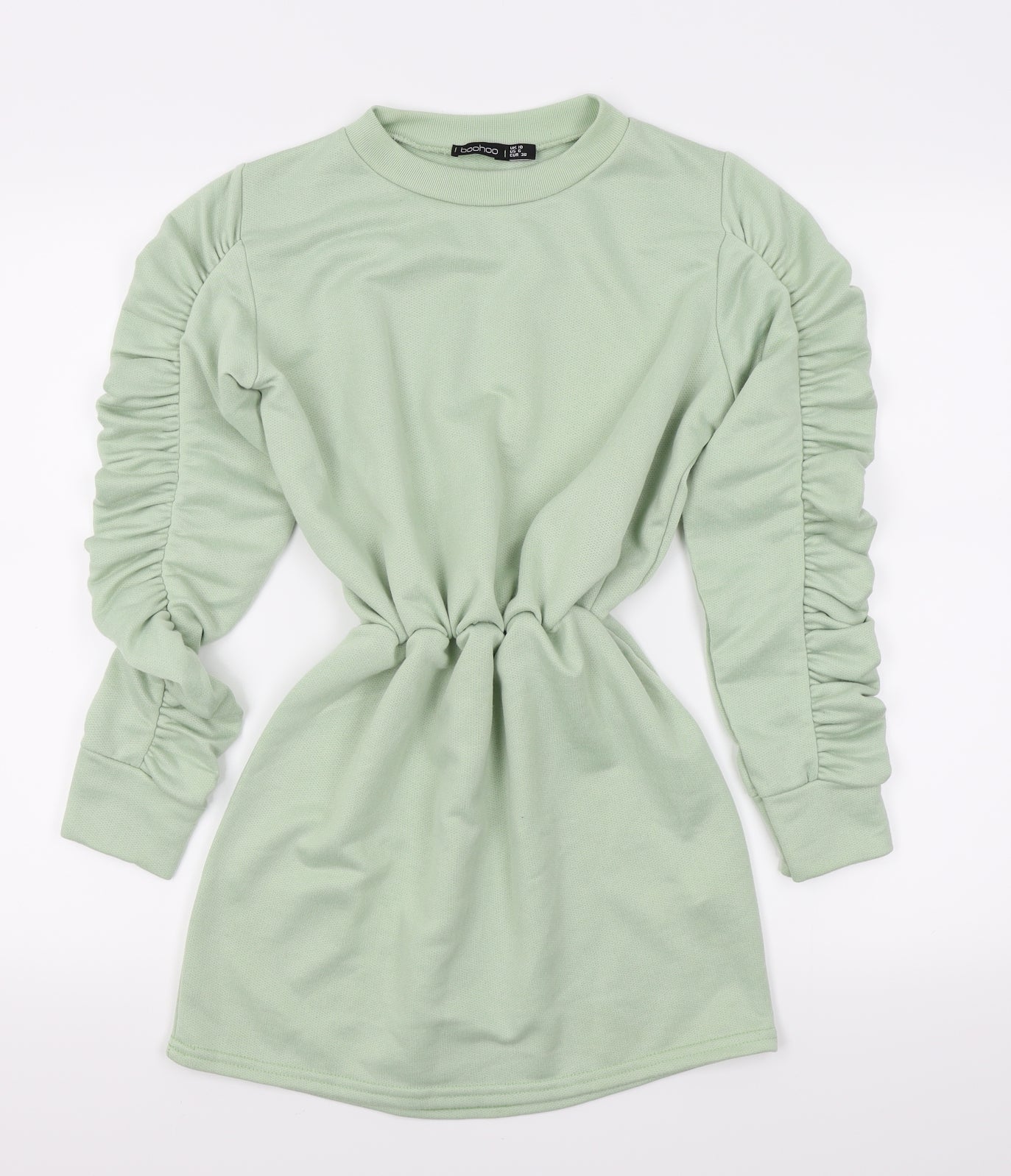 Boohoo Womens Green   Jumper Dress  Size 10