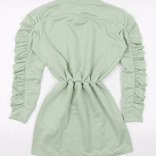 Boohoo Womens Green   Jumper Dress  Size 10