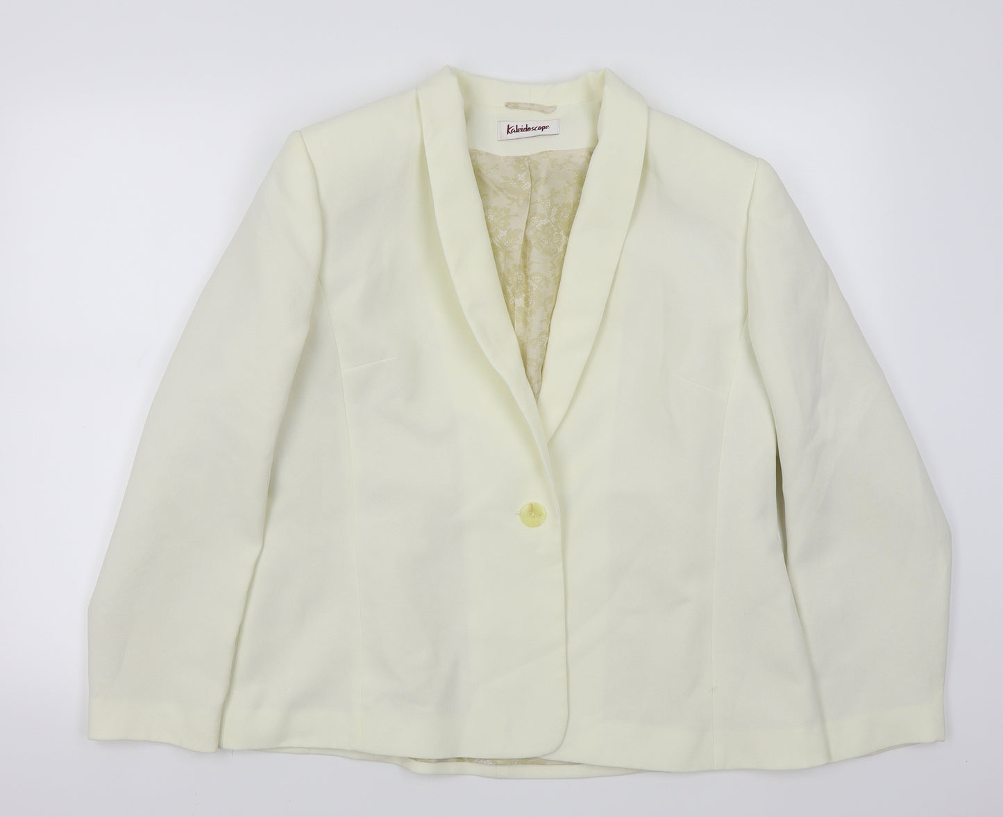 Kaleidoscope Womens White   Jacket Blazer Size 18