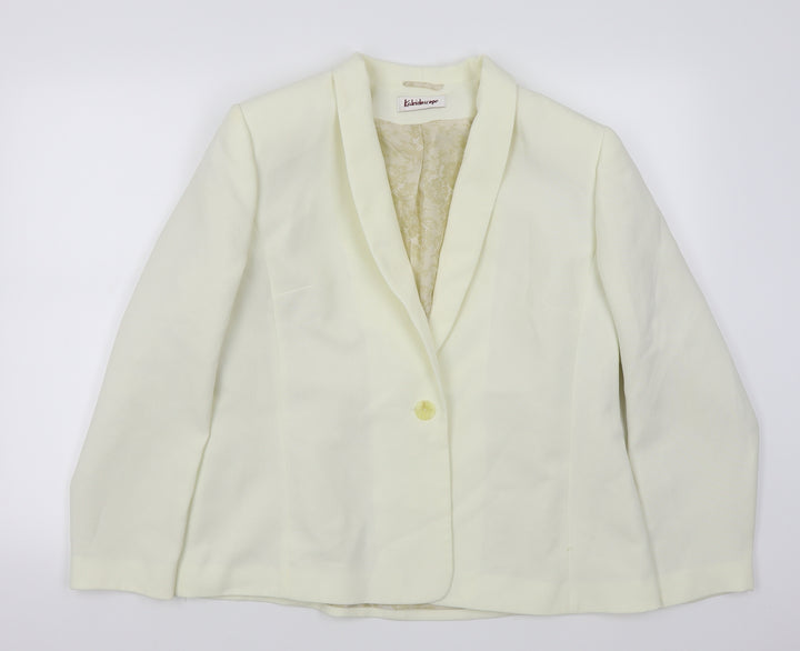Kaleidoscope Womens White   Jacket Blazer Size 18