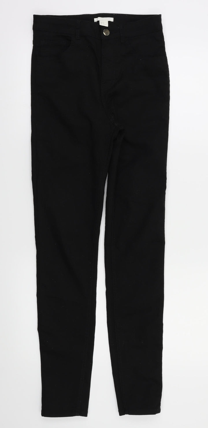 H&M Womens Black Skinny Jeans Size 6 L31 in