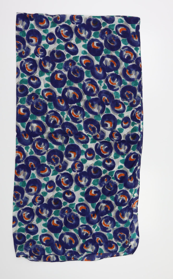 Preworn Womens Blue Polka Dot Scarf