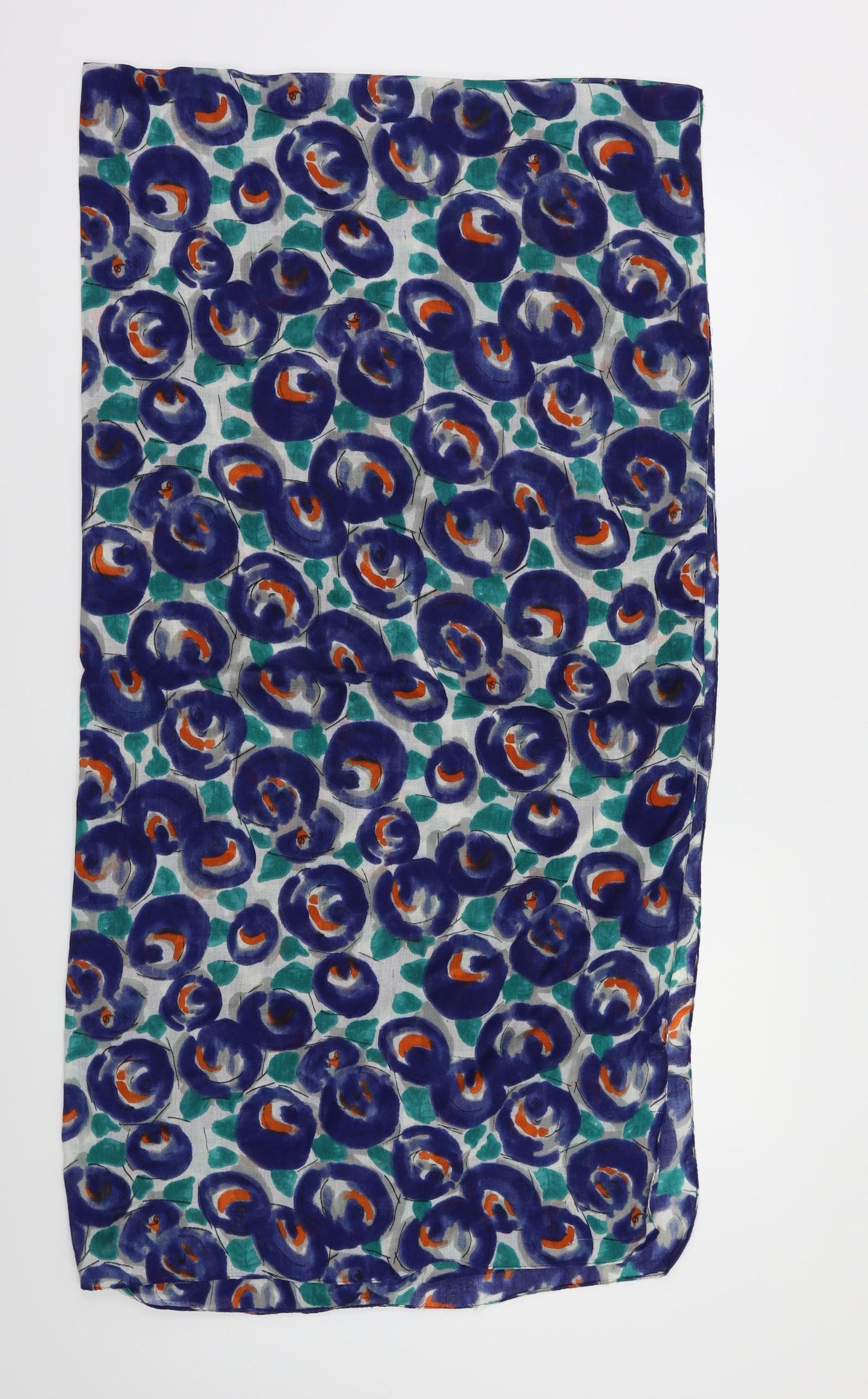 Preworn Womens Blue Polka Dot   Scarf