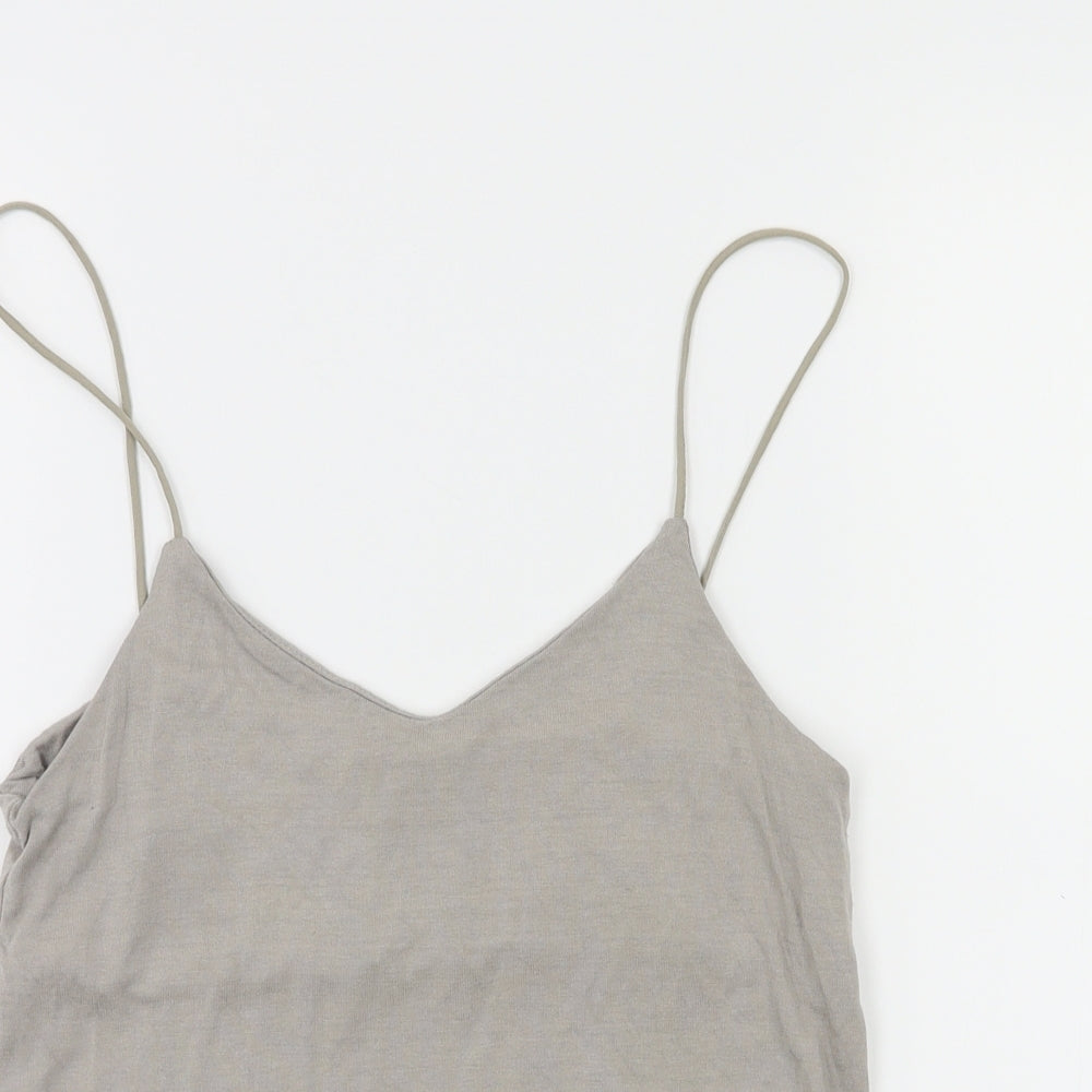 H&M Womens Grey   Basic T-Shirt Size XS