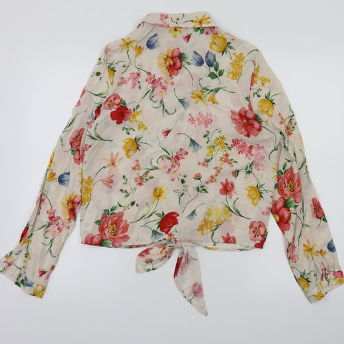 Primark Womens Multicoloured Floral  Basic Button-Up Size 12