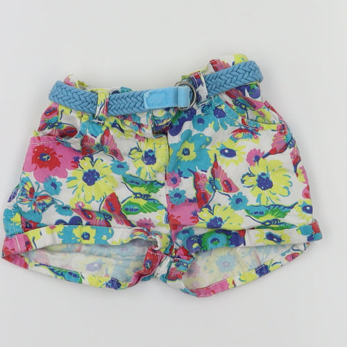 Matalan Girls Multicoloured Floral  Capri Trousers Size 12-18 Months