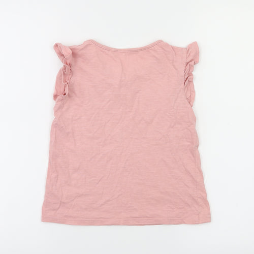 TU Girls Orange   Basic T-Shirt Size 7 Years
