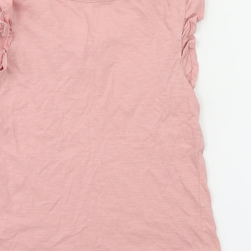 TU Girls Orange   Basic T-Shirt Size 7 Years