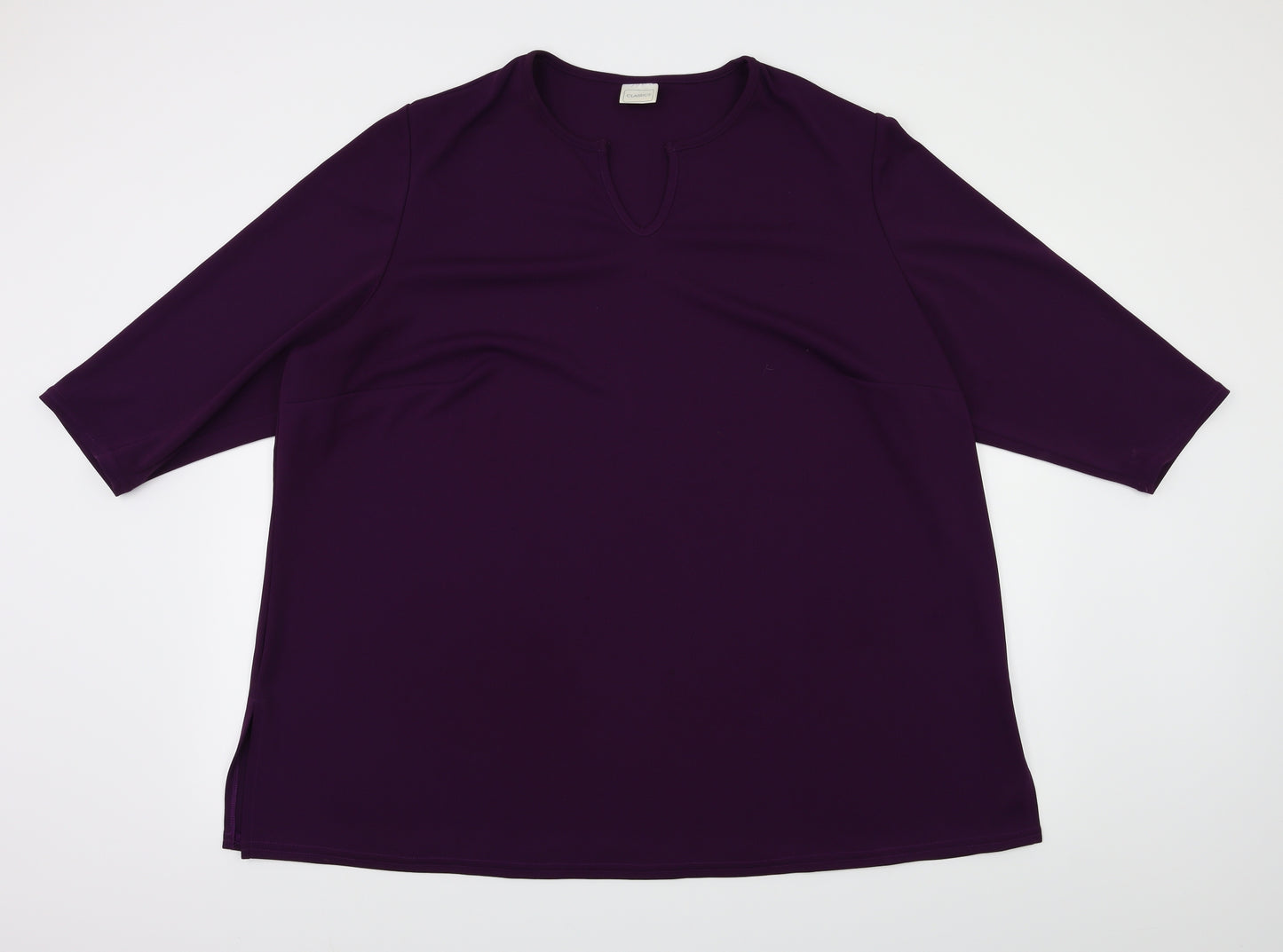 Classics Womens Purple   Basic T-Shirt Size 30