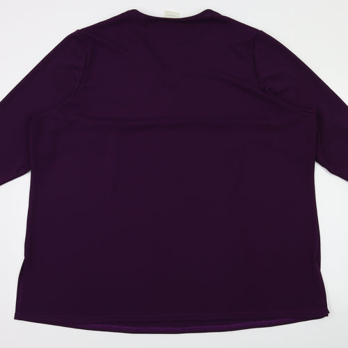 Classics Womens Purple   Basic T-Shirt Size 30