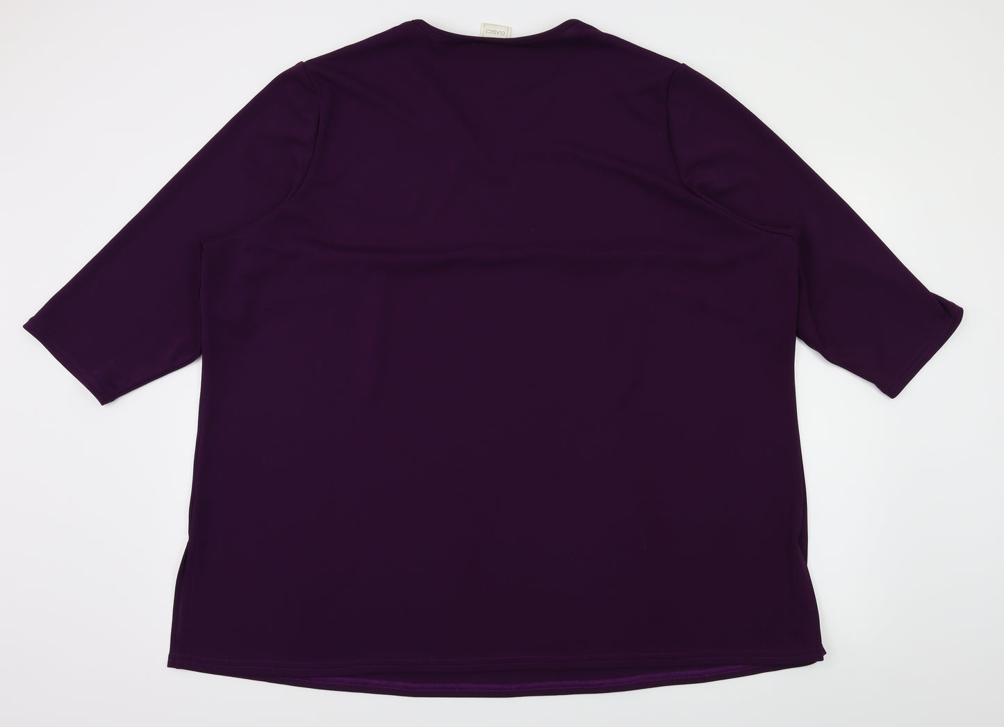 Classics Womens Purple   Basic T-Shirt Size 30