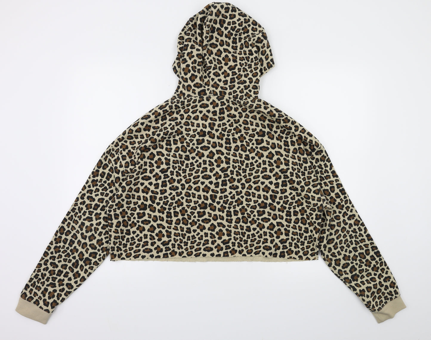 H&M Womens Brown Animal Print  Pullover Jumper Size M