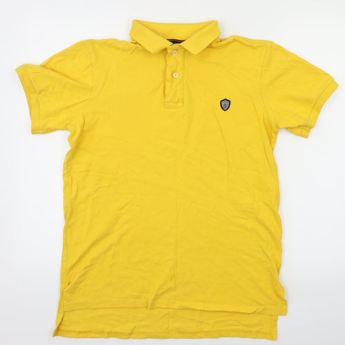 James Caxton Mens Yellow    Polo Size S