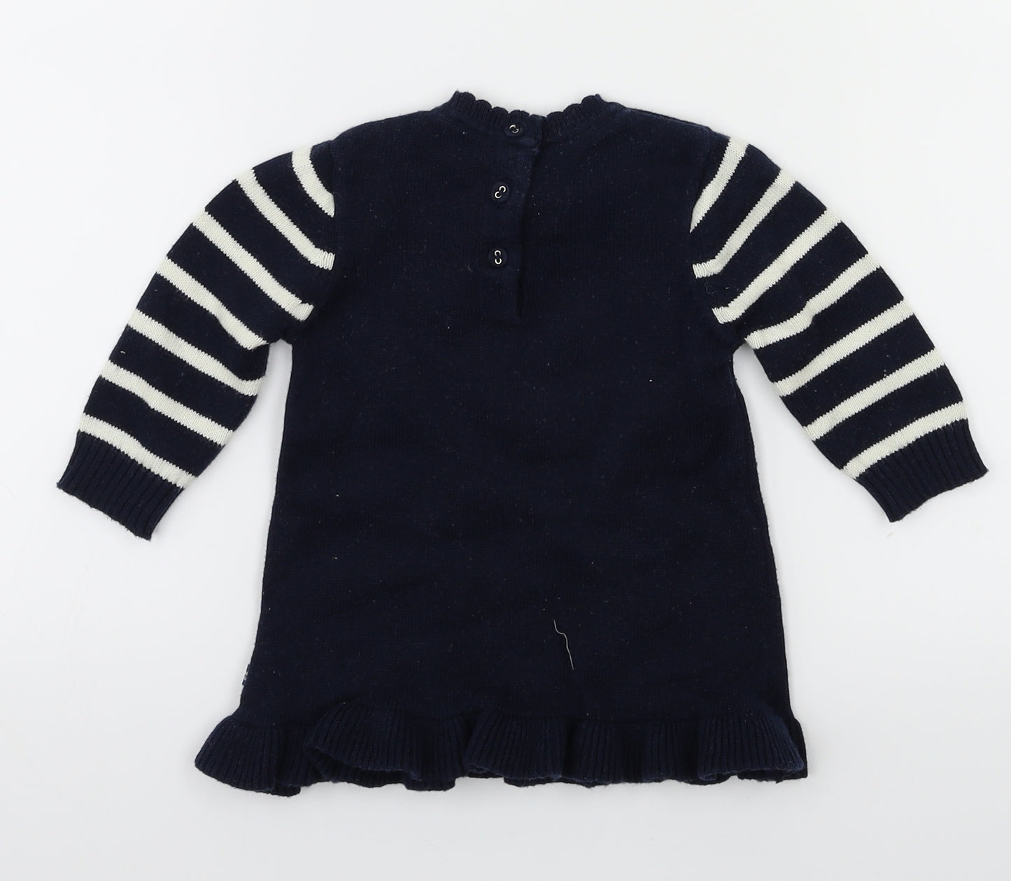 weekend Girls Blue Animal Print  Fit & Flare  Size 6-9 Months