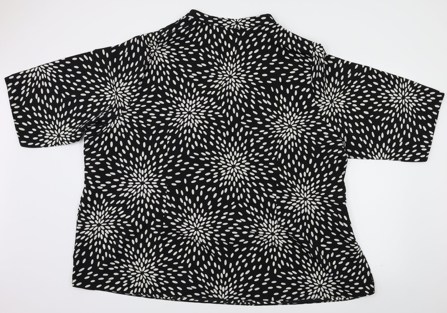 Warhouse Womens Black Polka Dot  Basic Blouse Size 32