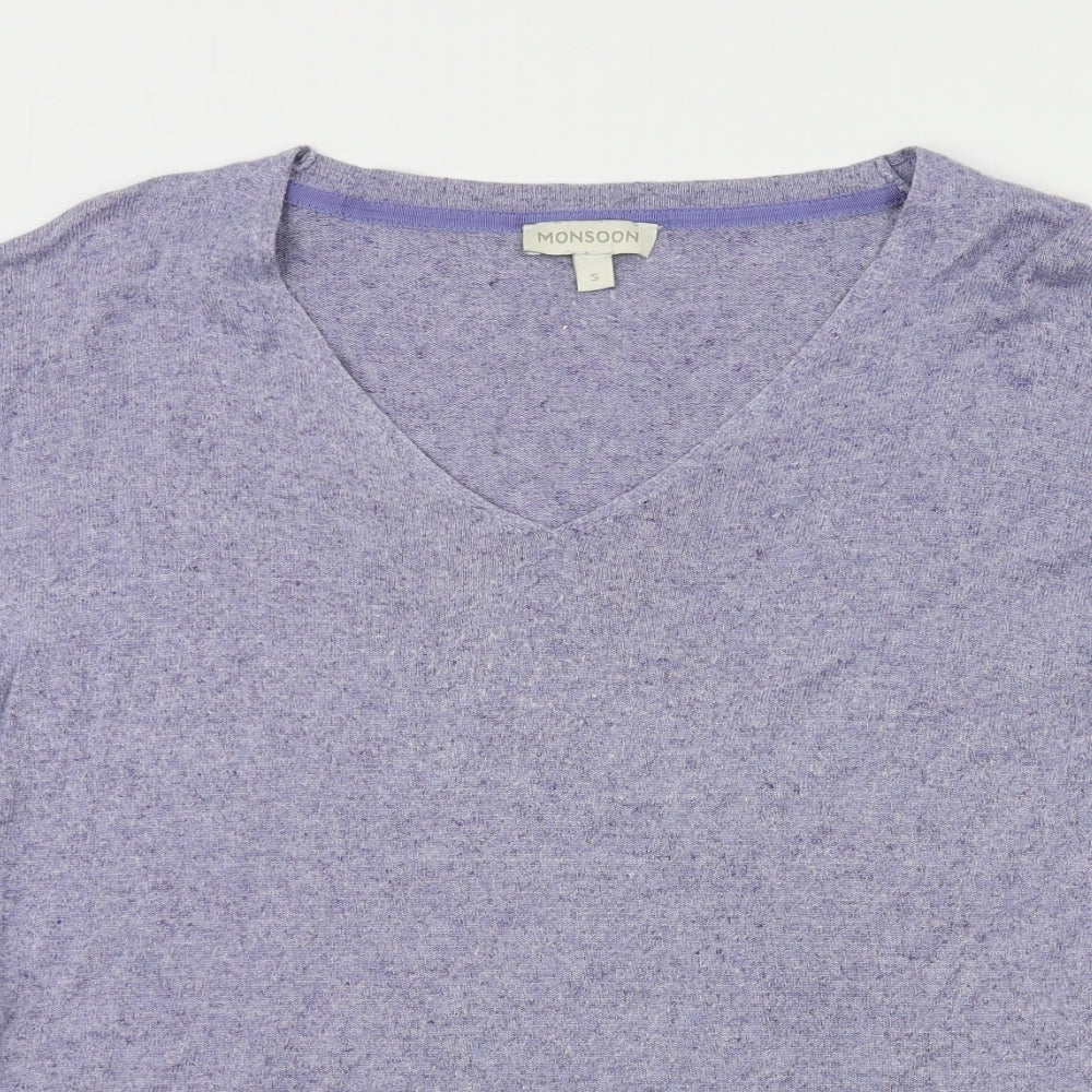 Monsoon Womens Blue   Basic T-Shirt Size S