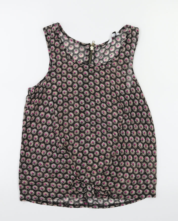 new look Womens Multicoloured Floral Basic Blouse Size 8