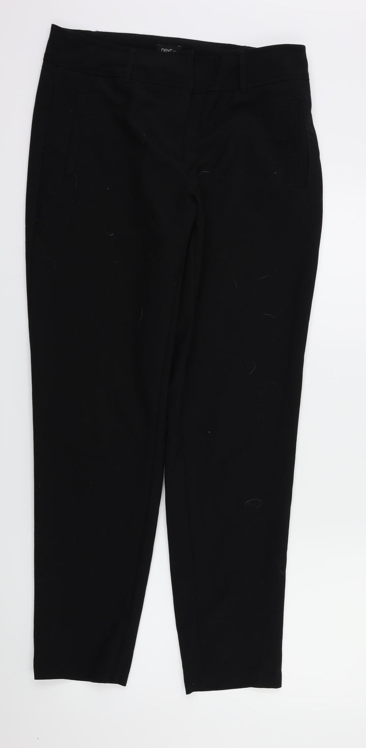 next Womens Black Trousers Size 10 L29 in