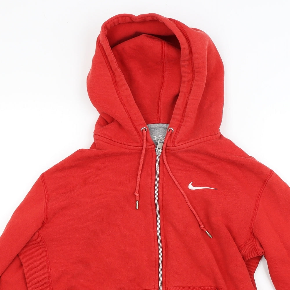 Nike Mens Red   Full Zip Hoodie Size M