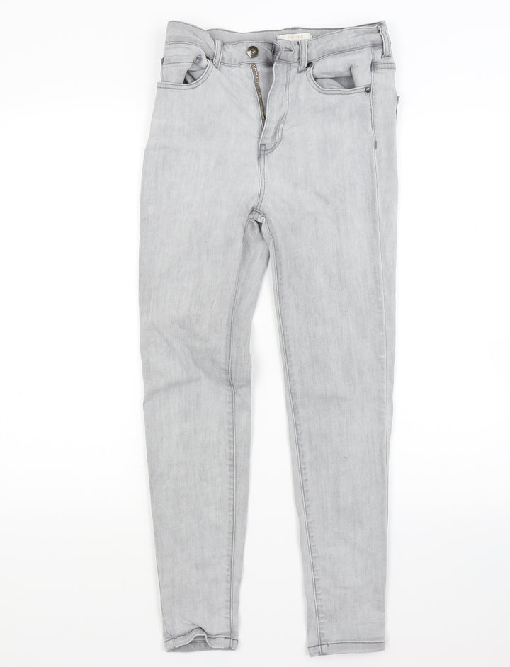 FOREVER 21 Womens Grey Denim Skinny Jeans Size 26 in L25 in