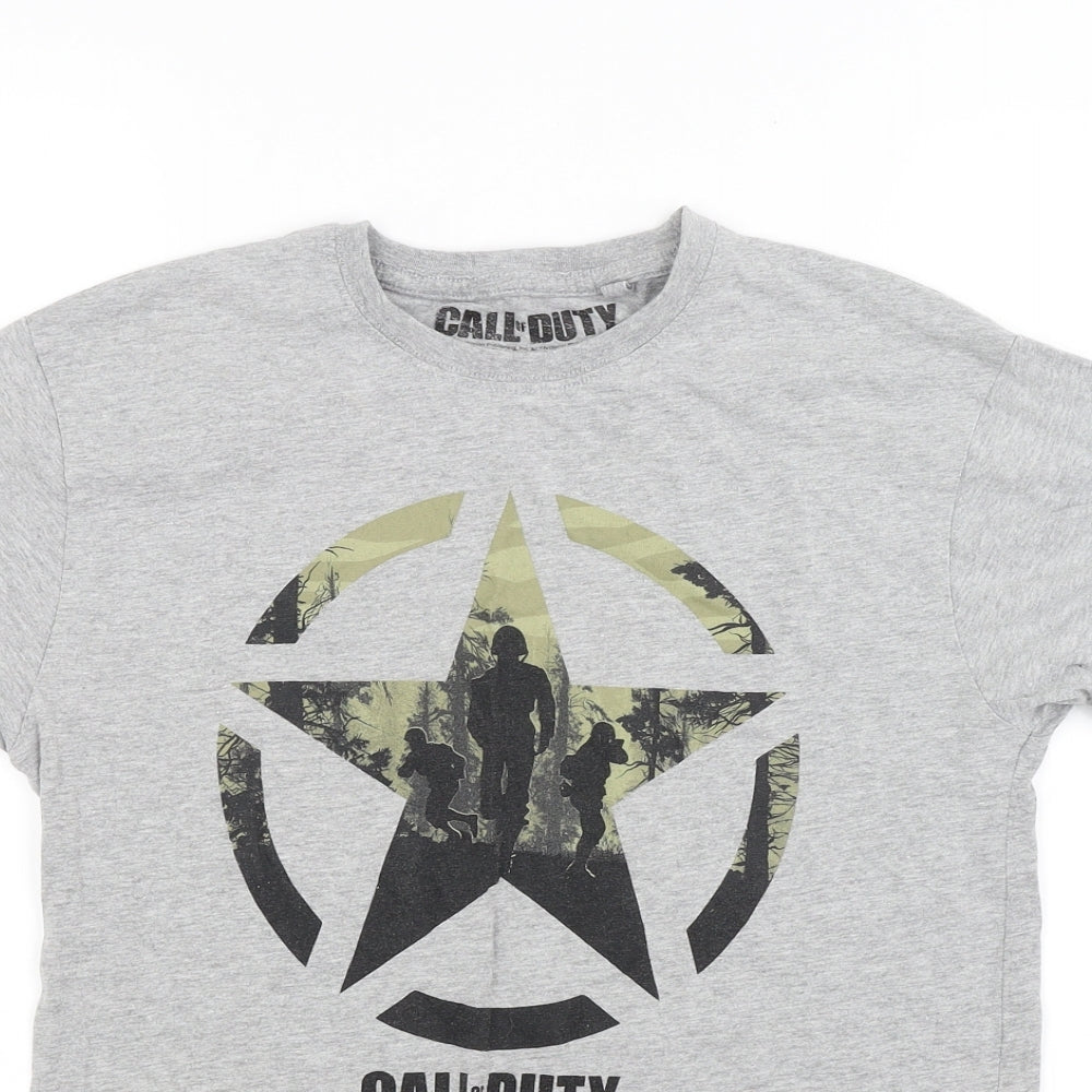 Call of Duty Mens Grey  Jersey  T-Shirt Size XS  - Call of Duty