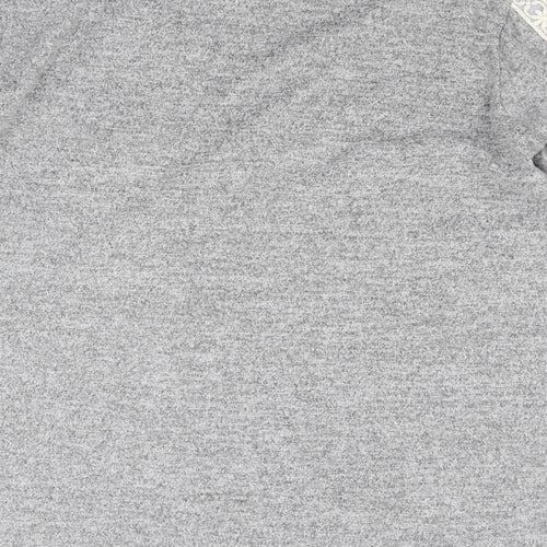 Flora Nikrooz Womens Grey  Jersey Pullover Sweatshirt Size M